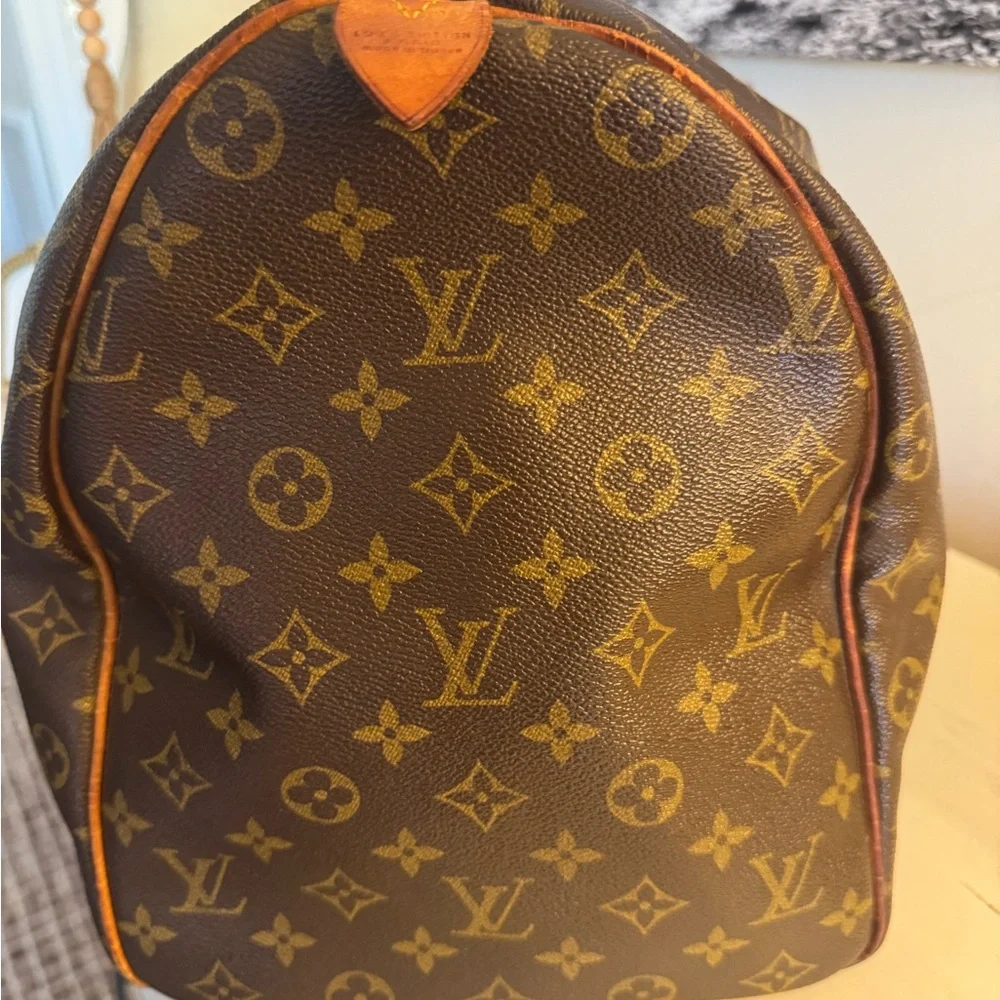 Louis Vuitton Brown LV Monogram Keepall 50 Duffle Bag